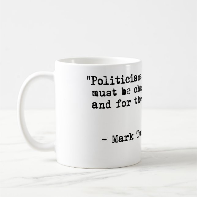 Caneca de café de Mark Twain - citações dos (Esquerda)