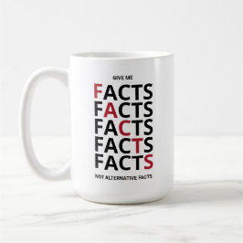 Caneca De Café Dê-me factos não factos alternativos
