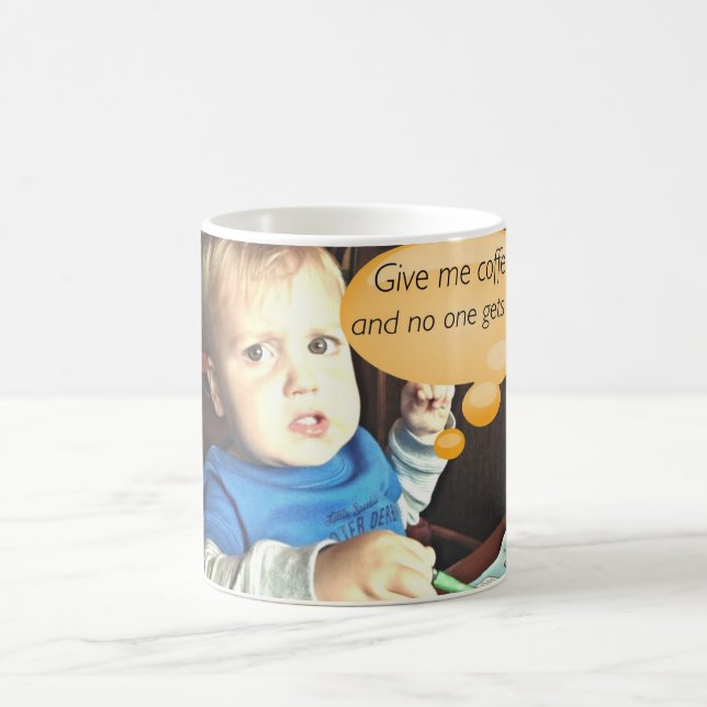 Caneca De Café Dê-me o café e ninguém obtem a caneca ferido (Centro)