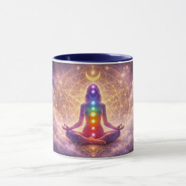 Caneca de Café de Meditação Chakra Espiritual