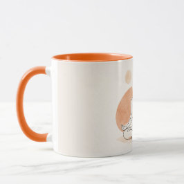Caneca de Café de Meditação de Yoga Minimalista
