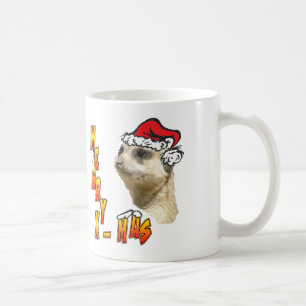 Caneca de café de Meerkat do Natal
