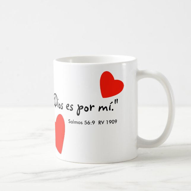 Caneca De Café De "mí" Tazon do por Dios es (Direita)