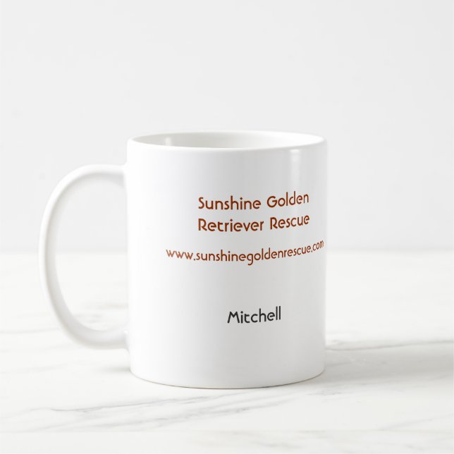 Caneca de café de Mitchell - ouros da luz do sol (Esquerda)
