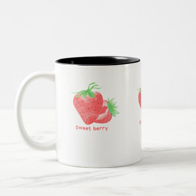 Caneca de café de morango (Esquerda)