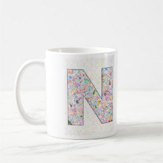 Caneca de café de "N"