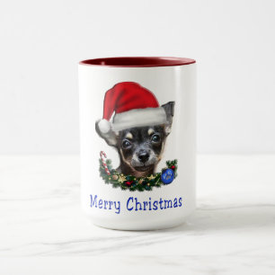 Caneca de café de Natal Chihuahua