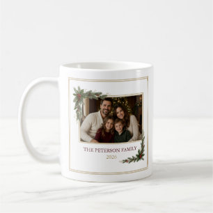 Caneca de Café de Natal com Foto Personalizada da