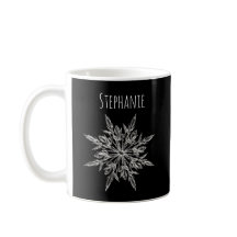 Caneca de Café de Natal Cristal de Gelo Floco de N