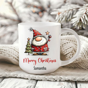 Caneca de café de Natal de desenho animado do Papa