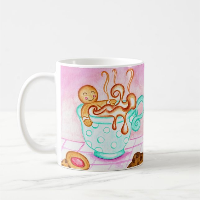 Caneca de Café de Natal de Pão de Mel (Esquerda)