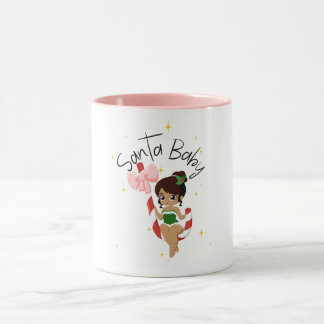 Caneca de Café de Natal Santa Baby Fofa