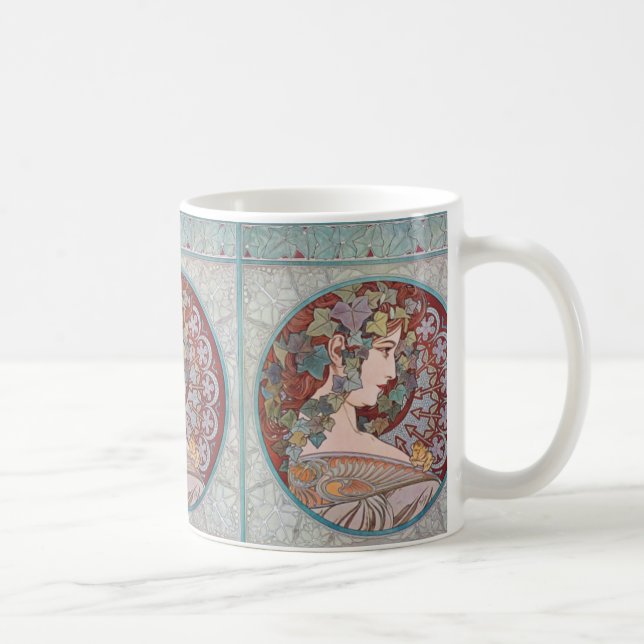Caneca de café de Nouveau da arte da hera de (Direita)