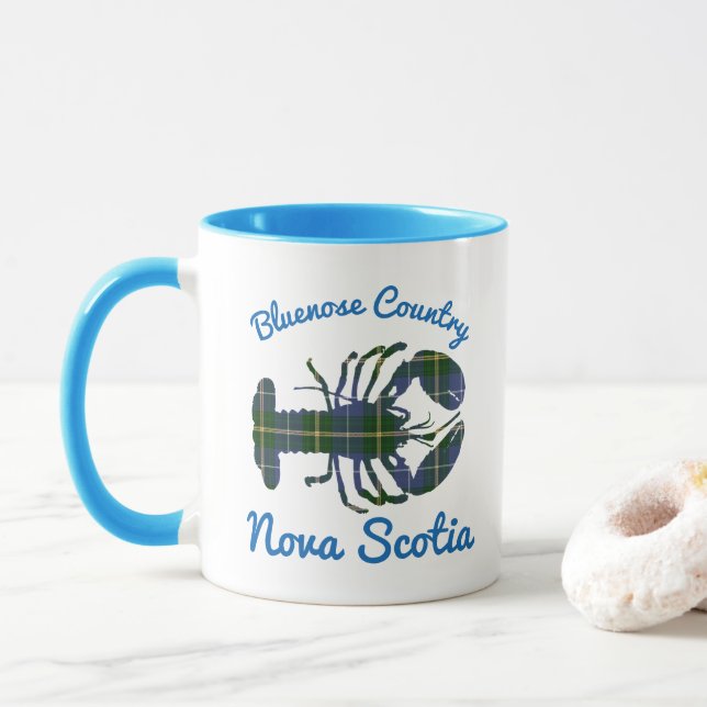 caneca de café de Nova Escócia do país de Bluenose (Com Donut)