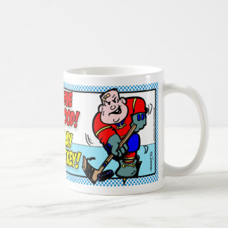Caneca De Café Dê o sangue! Jogue o hóquei!