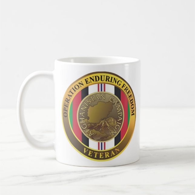 Caneca de café de OEF (liberdade de resistência de (Esquerda)