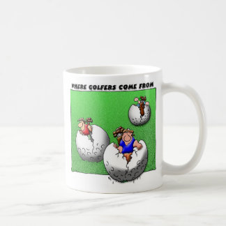 Caneca De Café De onde os jogadores de golfe vêm