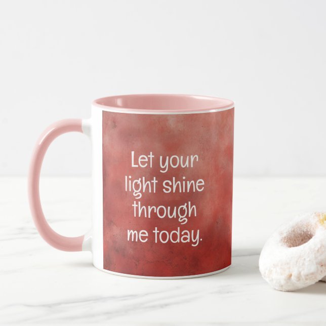 Caneca de Café de Oração da Manhã (Com Donut)
