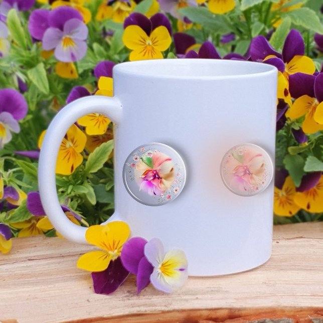 Caneca de café de orbe floral (Criador carregado)
