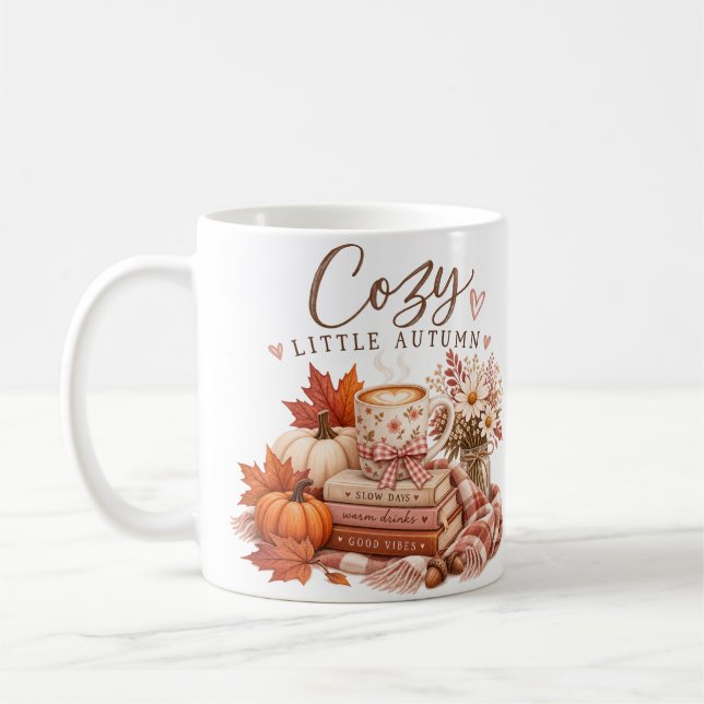 Caneca de Café de Outono Aconchegante (Esquerda)