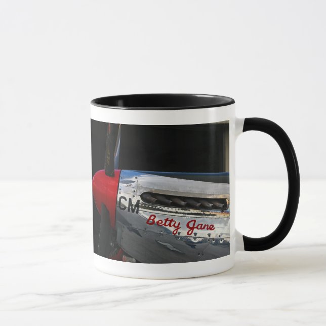 Caneca de café de P-51 Betty Jane (Direita)