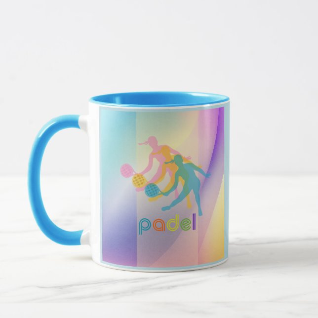 CANECA DE CAFÉ DE PADEL – ESTILO VIBRANTE para SUA (Esquerda)