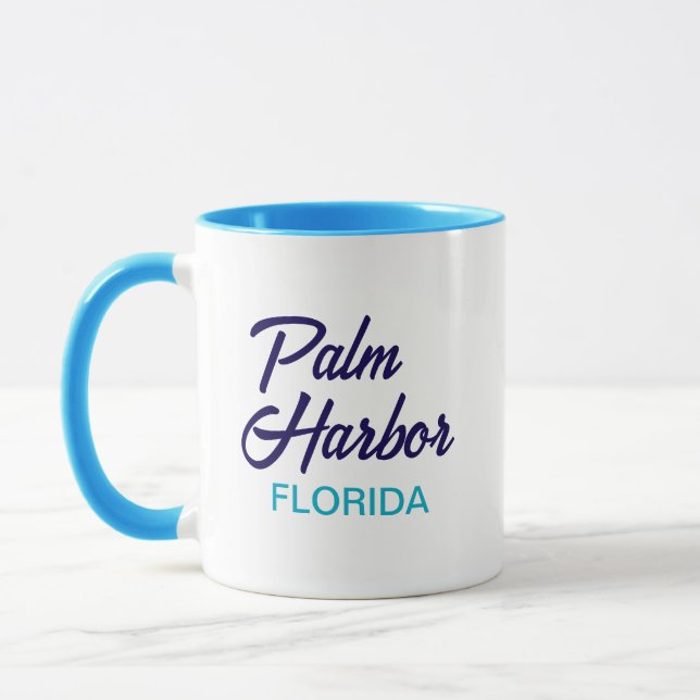 Caneca de café de Palm Harbor Flórida (Esquerda)