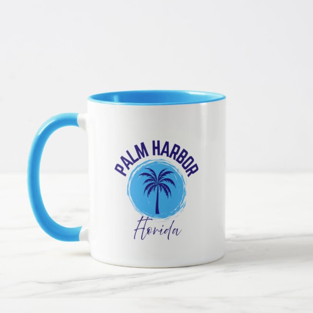 Caneca de café de Palm Harbor Flórida (Esquerda)