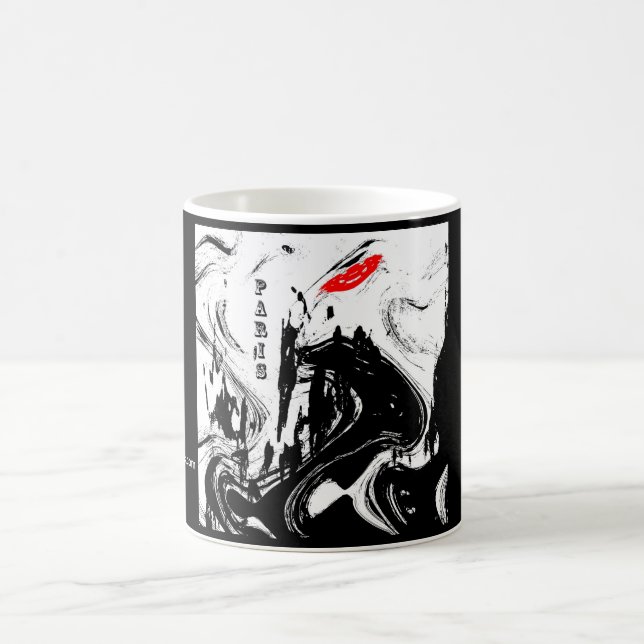 Caneca de café de "Paris" do abstrato (Centro)