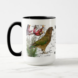 Caneca de Café de Pássaro Nativo da Nova Zelândia