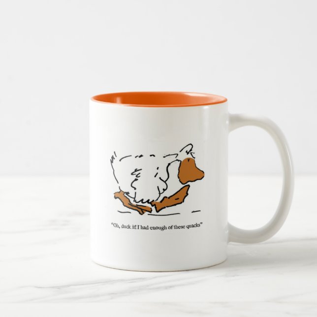 caneca de café de pato de desenho animado (Direita)