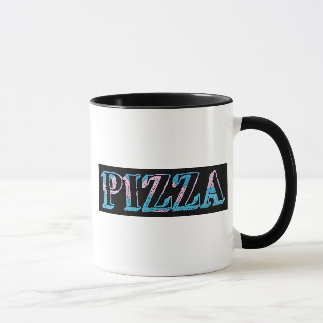 Caneca de Café de Pizza (Direita)
