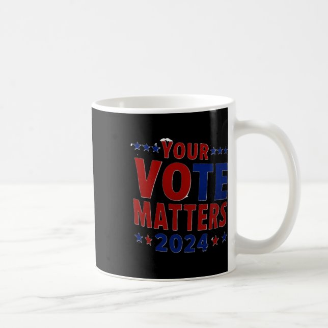 Caneca De Café Dê Poder Ao Voto De Voz Nas Eleições Nos Eua 2024 (Direita)