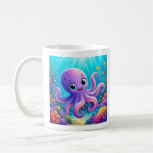 Caneca de Café de polvo Roxo Engraçado