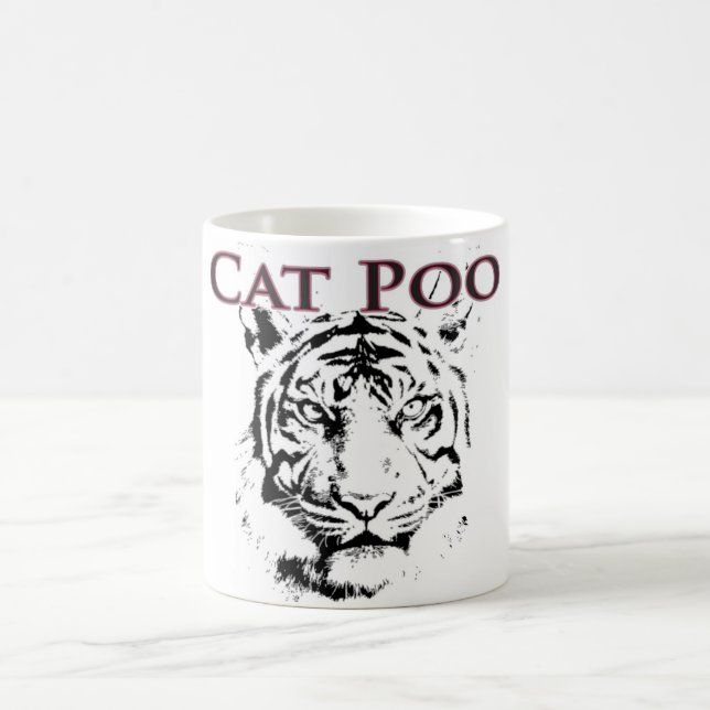 Caneca de café de Poo do gato (Centro)