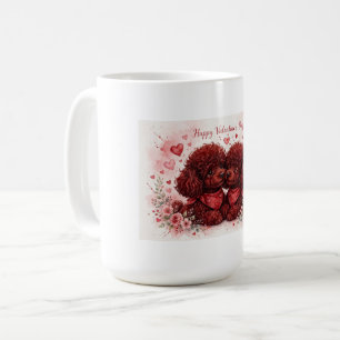 Caneca de Café de Poodle Fofa – Caneca para Amante