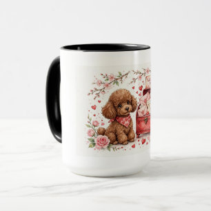 Caneca de Café de Poodle Fofa – Caneca para Amante