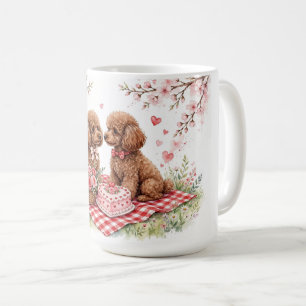 Caneca de Café de Poodle Fofa – Caneca para Amante