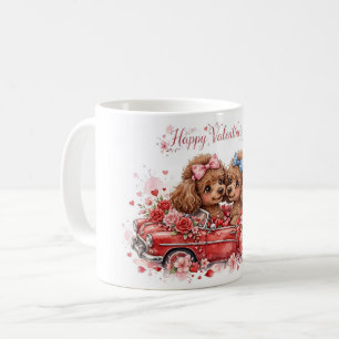 Caneca de Café de Poodle Fofa – Caneca para Amante