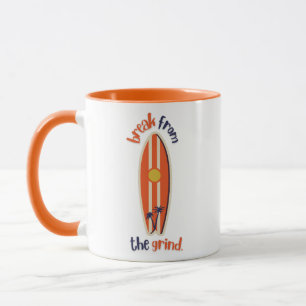 Caneca de Café de Prancha de Surf