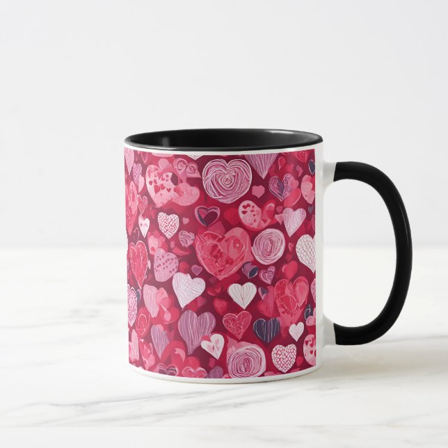 caneca de café de presente de dia de os namorados (Direita)