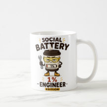 Caneca de Café de Presente Engenheiro Divertido Ba