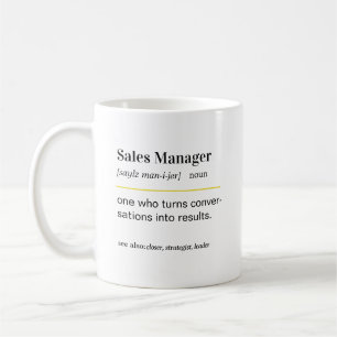 Caneca de café de presente engraçado para gerente