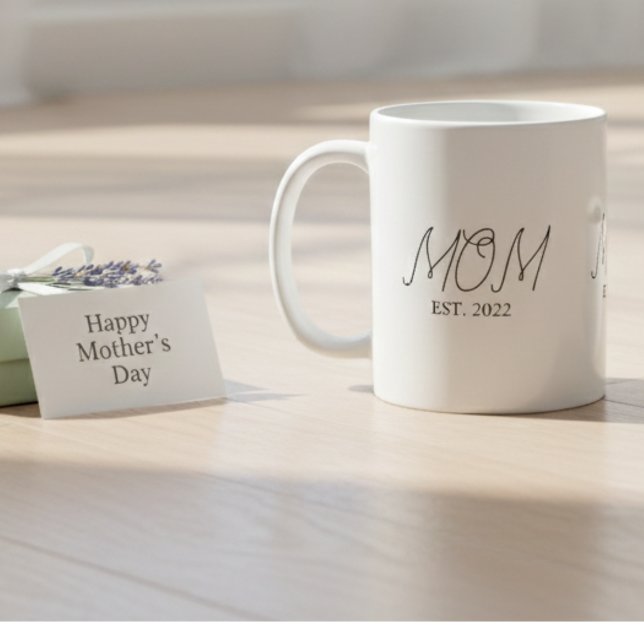 Caneca de Café de Presente para Mãe Recém-Constitu (Criador carregado)