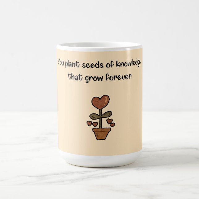 Caneca de café de presente para professor (Centro)