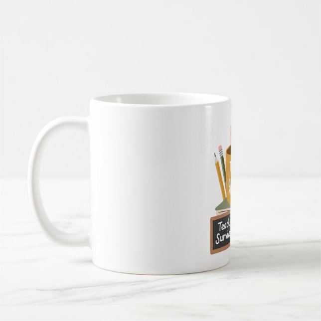 Caneca de Café de Professor Engraçada — "Ensinar.  (Esquerda)