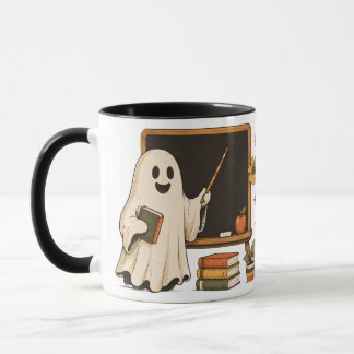 Caneca de Café de Professora Assustadora Era Hallo