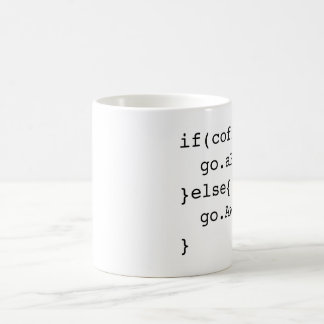 Caneca de café de programação