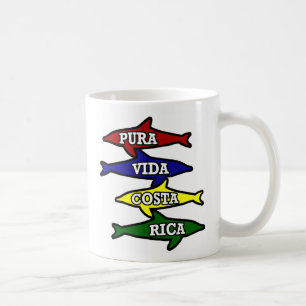 Caneca de café de Pura Vida Costa Rica