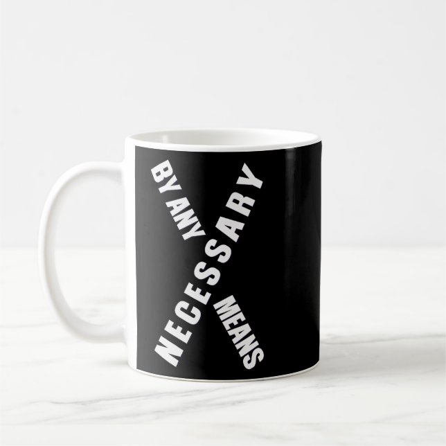 Caneca De Café De Qualquer Forma Malcolm Black History Mês (Esquerda)